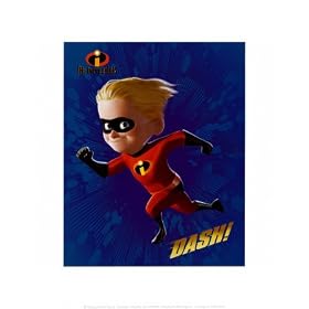 The Incredibles: Dash Entertainment Art Poster Print, 11x14