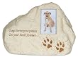 Dog Paws PolyStone Cremation Urn - Dogs Leave Paw Prints...