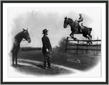 Historic Print (S): [Theodore Roosevelt watching his son Theodore Jr., who is riding on horse jumping over f