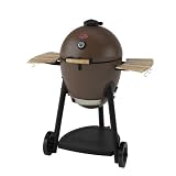 Char-Griller 26719 Kamado Kooker Charcoal Barbecue Grill and Smoker, Brown