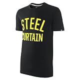 Mens Nike NFL Pittsburgh Steelers Steel Curtain Tee Black/Gold