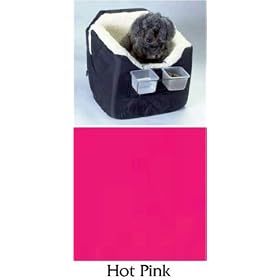 Snoozer Lookout I Dog Car Seat with Hot Pink Vinyl Cover