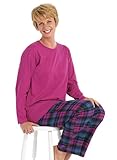 Cozy & Comfortable 2-Pc Pajamas - Size 1X to 5X, Color Fuschia, Size 5X