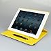 Ctech 360 Degrees Rotating PU Leather Case Cover with Swivel Stand for iPad 3 /iPad-3rd Generation/iPad 2 with bonus stylus, 4 stand positions-Yellow