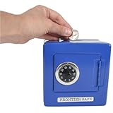 Metal Safe with Inserting Coins Hole (BLUE)