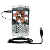 Classic Straight USB Cable for the Blackberry 8300 Curve with Power Hot Sync and Charge capabilities - Gomadic Brand w/ TipExchange Technology