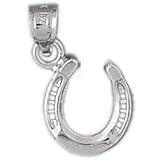 CleverSilver's Sterling Silver Pendant Horses shoes