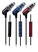 Etymotic Research ER23-HF3-RUBY-I-A HF3 In-Ear Headset with 3-Button Remote Control for iPod, iPhone, iPad - Ruby
