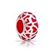 Bling Jewelry 925 Silver Red Enamel Love Charm Open Heart Bead Pandora Compatible