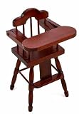 Dollhouse Miniature Wood High Chair