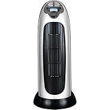 Optimus H-7318 Portable 17-Inch Oscillating Tower Heater with Digital Temperature Readout and Remote Control