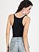 Choies Women's Cotton Blend Black Sexy Clubwear Scoop Neck Plain Bodysuit