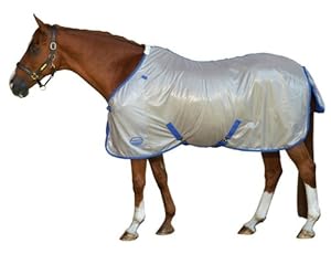 WEATHERBEETA GENERO STANDARD NECK FLY SHEET STONE/AQUA 69