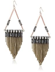 Kenneth Cole New York "Springtime Rose" Fringe Chandelier Drop Earrings