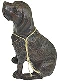 Lulu Decor, Cast Iron Dog Door Stopper 4 Lbs (Black C62)