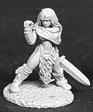 Eigenschaften Reaper Miniatures 02476 / Reaper Miniatures 02476 - Dunkle Legenden - Lorna die Jägerin, Barbarin - Zinnminiatur