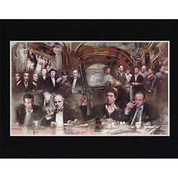 Godfather Goodfellas Sopranos Heat Scarface Movie Poster Print - 19x13