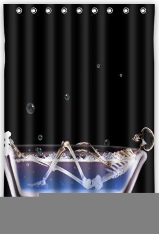 Amazing Human skeleton series skeleton Human Skeletal System X-ray Design Shower Curtain Bath Decor Curtain 48 " x 72 "