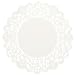 Brooklace LA904-2M 4" Round White Bond Lace Doily (Case of 2,000)