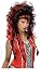 Frighten Vamp Red & Black Costume Wig