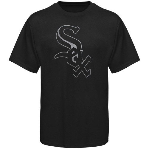 Majestic Chicago White Sox Black on Black T-shirt (XX-Large)