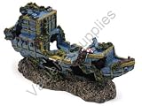 SUNKEN TREASURE SHIP SMALL AQUARIUM ORNAMENT Decoration