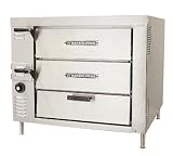 Bakers Pride GP-61 Oven Countertop Gas Pizza/Bake Double Compartment, 45000 BTU
