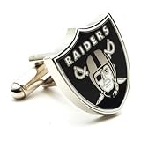 Oakland Raiders Logo'd Executive Cufflinks & Jewelry Box