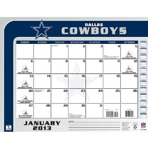 Perfect Timing - Turner 2013 Dallas Cowboys Desk Calendar, 22 x 17 Inches (8061237) at Amazon.com