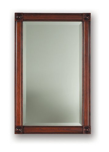 Nutone 850CX Framed Soho Collection Single Recessed Bath Cabinet, 27-7/16-Inch High, Cherry Finish"