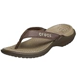 Crocs Womens Capri Thong,Chocolate/Khaki,7 M