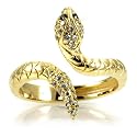 Nadine's Gold Plated CZ Snake Ring