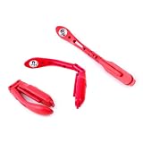 Lampe de lecture rouge LED clip pour livres papier, livres �lectroniques, carnets de notes et agendas, par DURAGADGETpar Duragadget