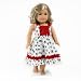 Red Cherry Dress Doll Outfit Clothing -- Fits 18" American Girl Doll