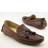 COLE HAAN Tiburon Wvn Tassel New Loafers Brown Mens