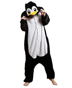 Promithi Unisex All-In-One Pajamas Cosplay Costume Adult Sleepwear (X-Large, Penguin)