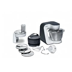 Bosch MUM52110 K�chenmaschine Styline / 700 Watt / Edelstahl-R�hrsch�ssel / Durchlaufschnitzler / Knethaken Metall / R�hr-/Schlagbesen