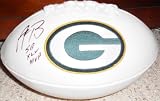 Aaron Rodgers signed autographed logo Green Bay Packers football