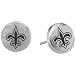 Team Titanium New Orleans Saints Steel Button Earrings Size: One Size