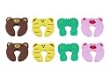 Bundle Monster New Baby / Child Animal Cushiony Finger Safety Door Stop Guard Set - 8 Piece Mixed Lot