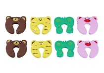 Bundle Monster New Baby / Child Animal Cushiony Finger Safety Door Stop Guard Set - 8 Piece Mixed Lot