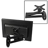 Wall Mount Bracket for Flat Panel LCD / Plasma TV [W100], Max 33lbs, 10 - 24, Black