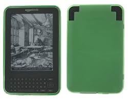 TPU Flex Matte (Green) Silicone Skin Case Cover for Amazon Kindle Wireless Reading Device with 6 Display 3G + Wi-Fi (3rd Generation and Latest Generation)