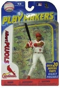 Mcfarlane Toys MLB Playmakers Series 2 Action Figure, Highly Poseable, (St. Louis Cardinals ALBERT PUJOLS At Bat)
