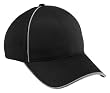 North End Unbrushed Chino Twill Sandwich Cap With Reflective