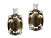 2.04 cts Genuine Smoky Quartz Earrings - 14kt White or Yellow Gold FREE GIFT BAG!