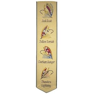 Salmon Flies Silk bookmark