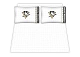 Best Quality Micro Fiber Sheet Set - Pittsburgh Penguins NHL /Color White Size Twin