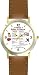 Habit 7 - Sharpen the Saw (Spanish) - DELUXE TWO-TONE WATCH from THE 7 HABITS - WATCH COLLECTION BY WATCHBUDDY&reg; - Arabic Numbers - Brown Leather Strap-Size-Large ( Men's Size or Jumbo Women's Size )