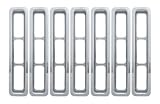 1997 - 2005 JEEP Wrangler High Impact Triple Chrome Plated ABS Grille Grill Inserts Overlays